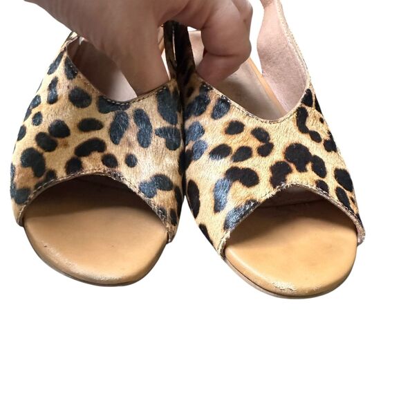 MADEWELL Tavi Leopard Calfhair Slingbacks Sz 7 - Picture 5 of 6